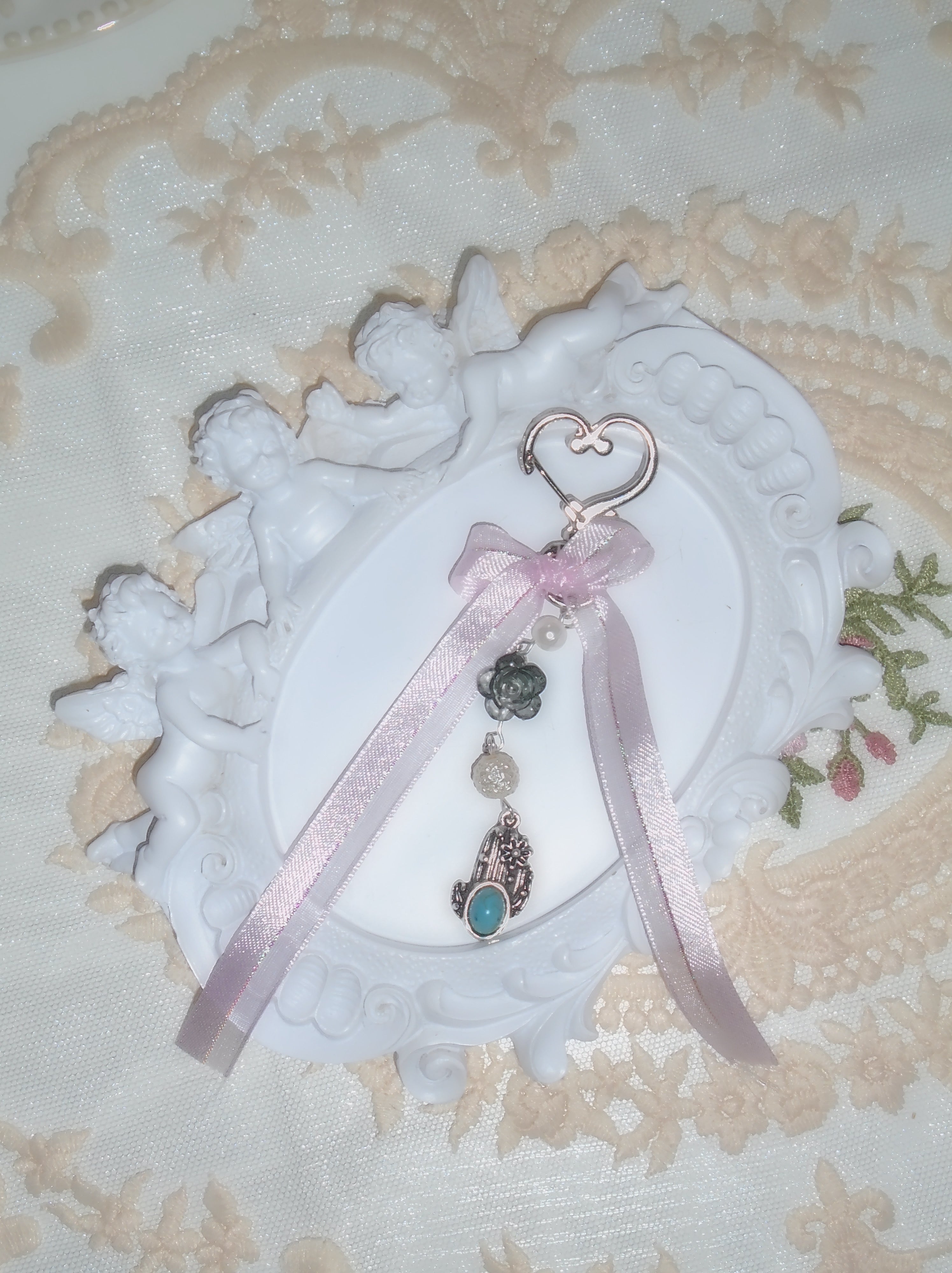 Flower Cactus Bag Charm