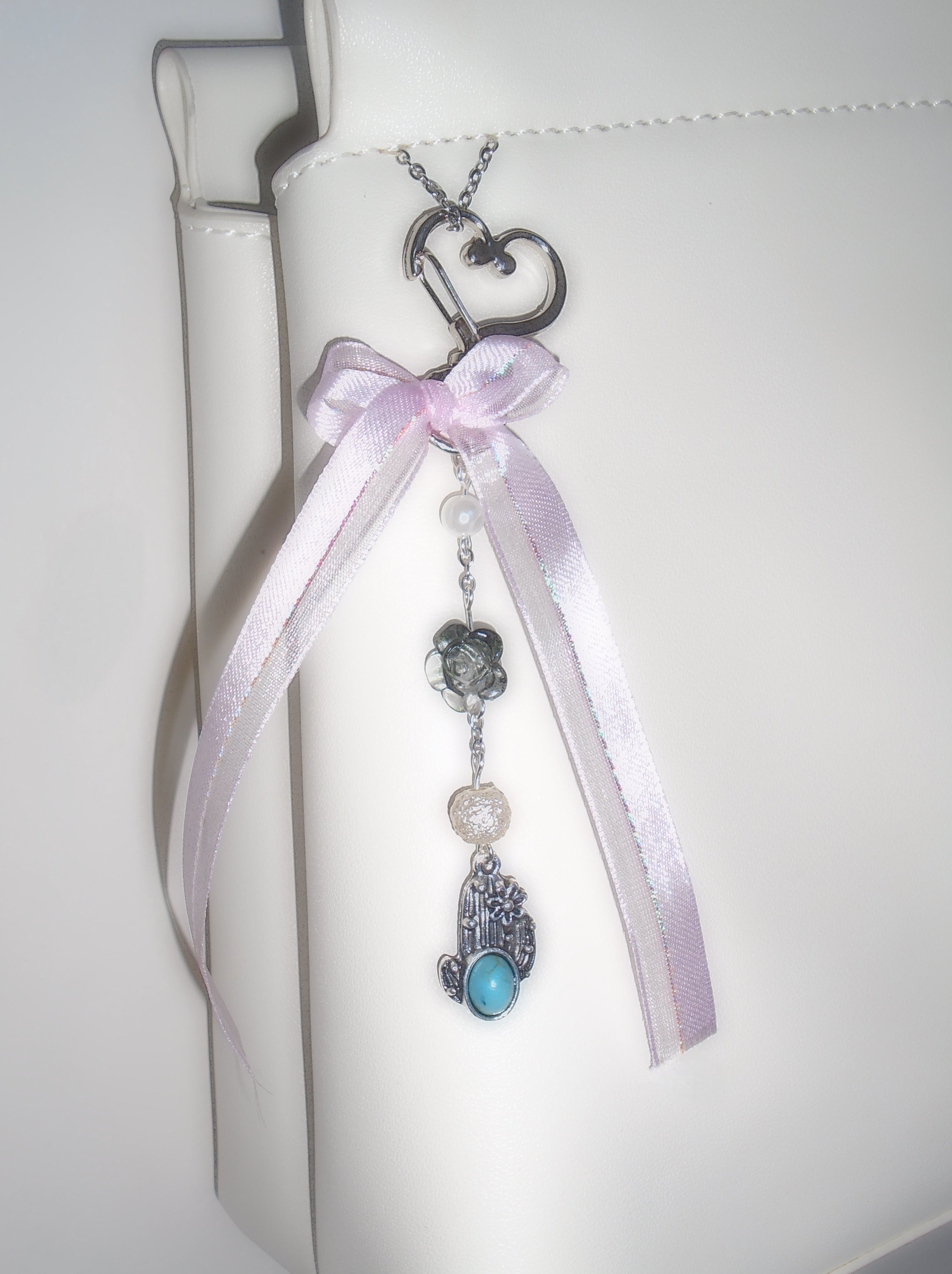 Flower Cactus Bag Charm