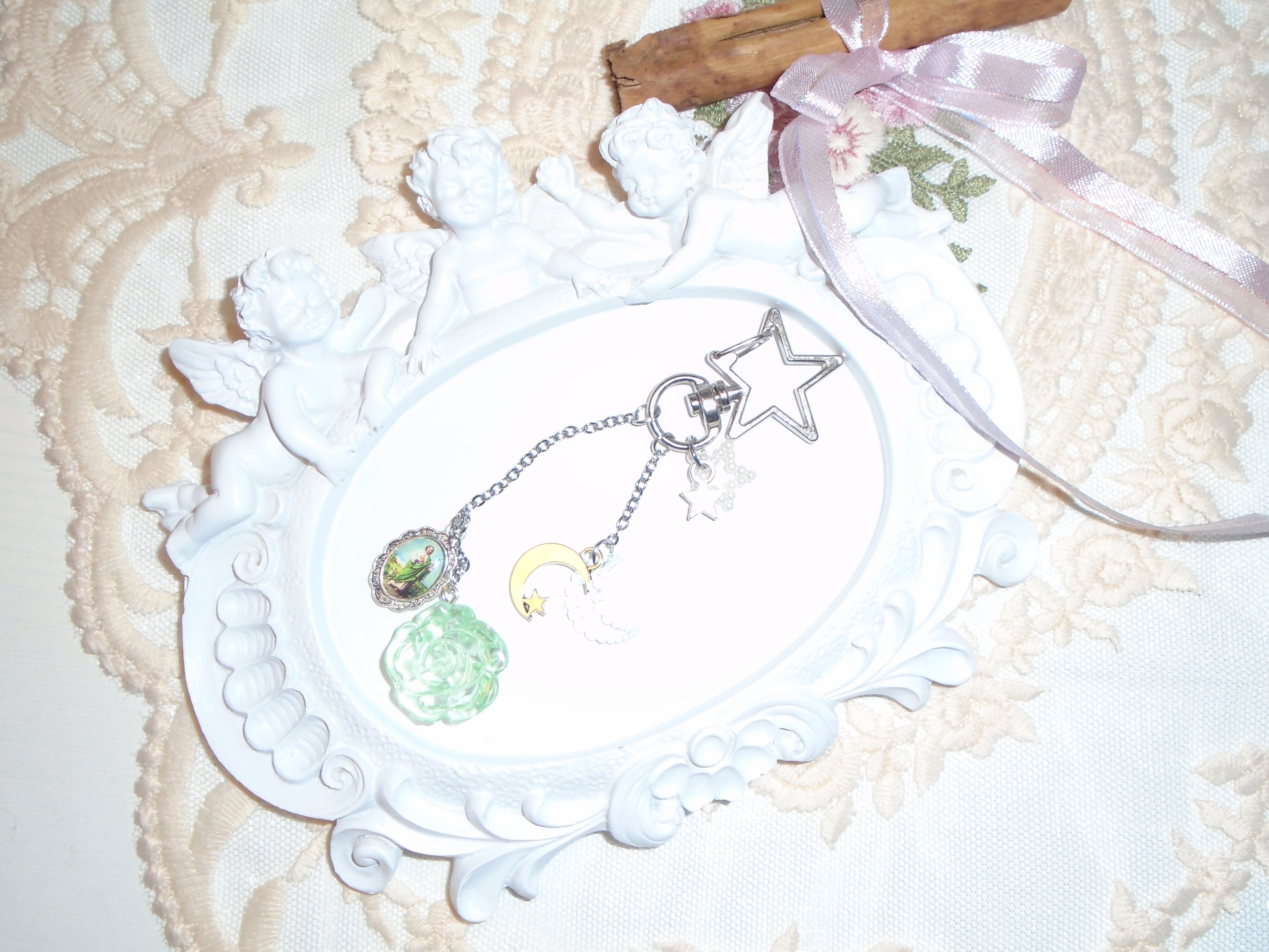 Saint Jude Star Bag Charm